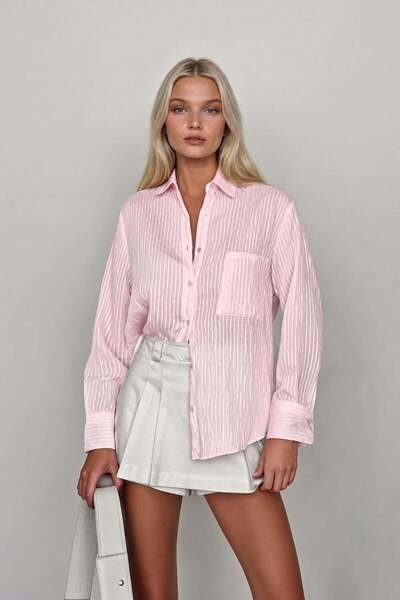 Shopping Shop Oversize Shirt Pink