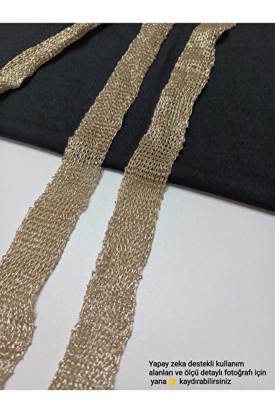 ALTAY AKSESUAR (2-2,5 CM) ALTIN RENK ZIRH ŞERİT