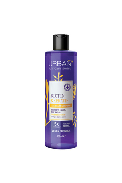 Urban Care Biotin&Keratin Şampuan 350 ml - Dökülme Karşıtı Saç Bakımı 4'li Av...