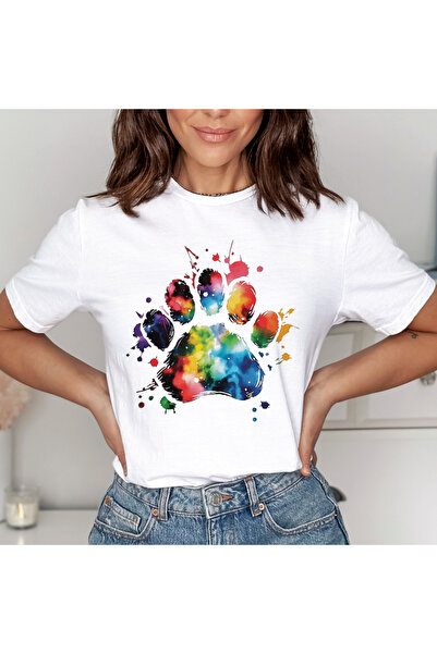 Orielle Tricou cu imprimeu labă de pisică