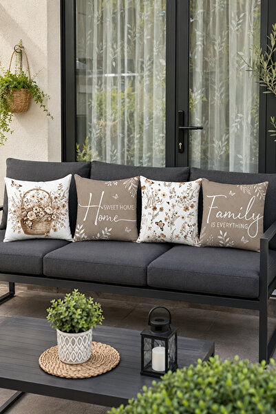 Bebişim Halı Cushion & Cushion Cover - Brown - 4