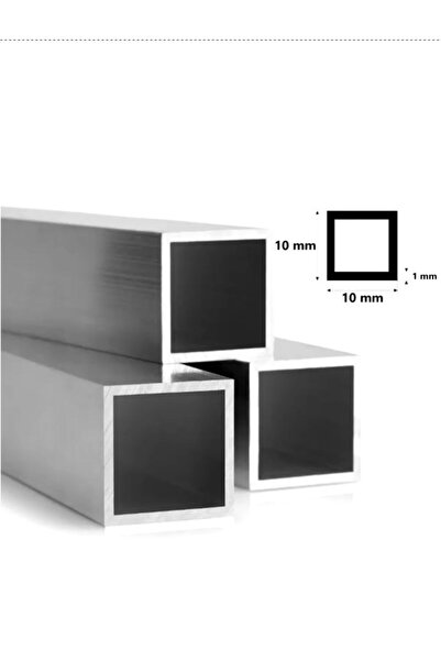 İHA Platform Türkiye Alüminyum Kutu Profil Kare Boru 10X10X100 Mm Kalınlık 1 Mm