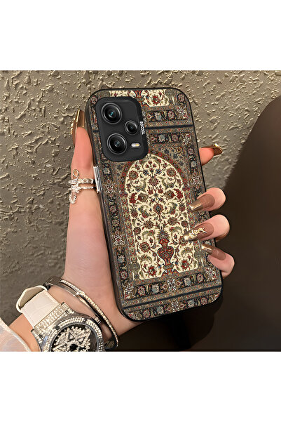 ARTISHELL Redmi Note 12 Pro 5G Uyumlu Etnik Halı Baskı Anti Şok Telefon Kılıfı