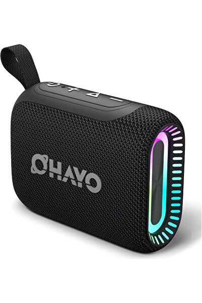 OHAYO مكبر صوت بلوتوث محمول صغير، 15 واط باس عميق (BT5.3/Aux/TF) مع 3 أضواء R...