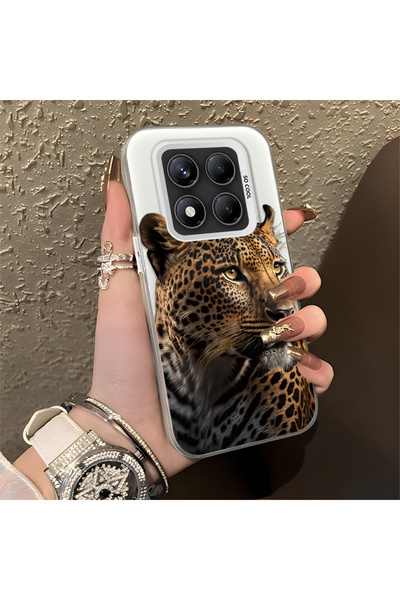 CASEVIBE Redmi Note 14 Pro 4G/5G Uyumlu Leopar Deseni Darbeye Dayanıklı Telef...