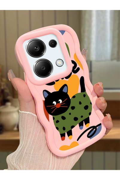 Hontinga Redmi Note 13 Pro 4g Compatible Case Camera Protector Pink Silicone ...
