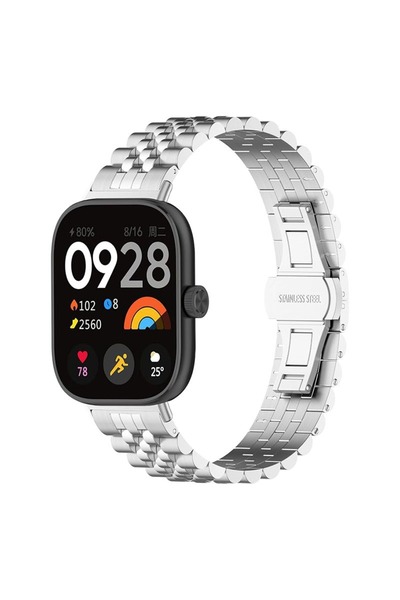 Dexmon Redmi Watch 4/5/6 - Smart Band 10 Band 8 9 10 Pro Uyumlu Paslanmaz Çel...