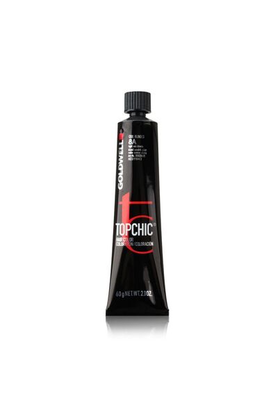GOLDWELL TopChic, Vopsea de păr permanentă, 8A Blond cenușiu deschis, 60 ml