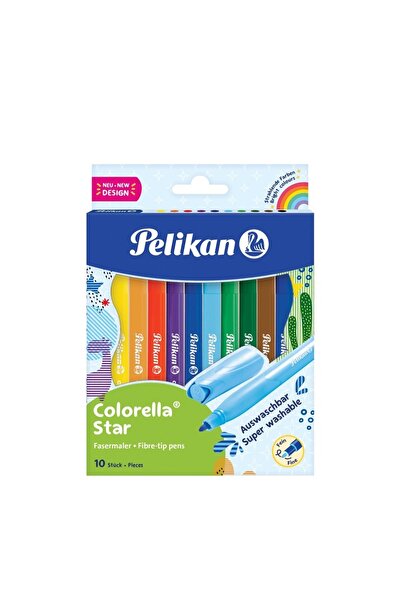 Pelikan Set carioci Colorella Star C302, varf 0.8 mm, 10 culori/set,