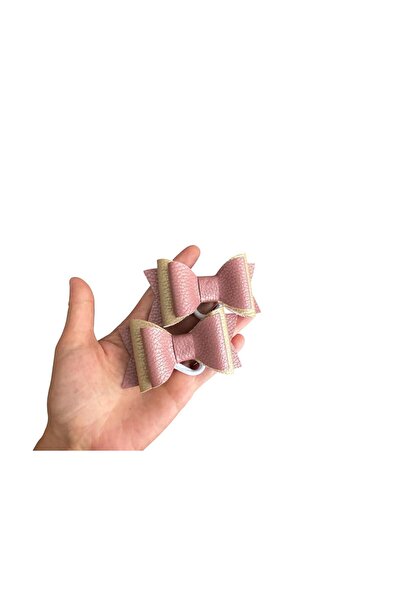 feltland Fundite pentru fetite din piele artificiala, set 2 buc, 8*4.5cm, aur...