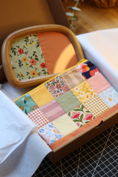 zigzagdikiş Kadın Hediye Seti- El Yapımı Patchwork Fermuarlı Makyaj Çantası &...