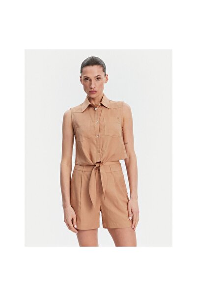 Gaudi Pantaloni scurți de damă din material textil 511BD25038 Maro