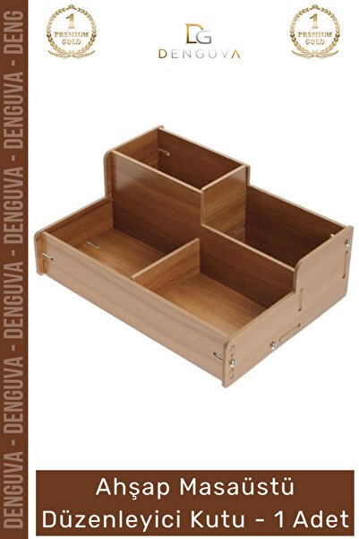 Denguva # Wooden Organizer Office Study Desk Organizer with Pen Holder Compar...