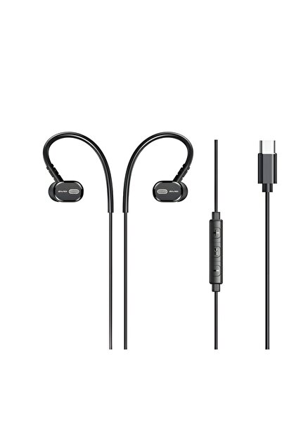 AWEI Căști intraauriculare cu fir USB-C TC-6-C cu microfon, negre
