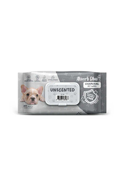 Absolute Pet Absorb Plus Absorb Plus Charcoal Pet Wipes Unscented