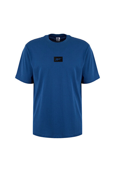 Reebok LC 6051 TUCHE TEE Mavi Yuvarlak Yaka Regular Fit Düz Erkek T-Shirt