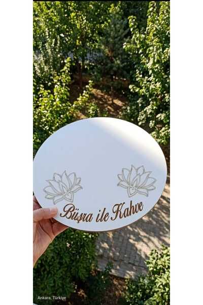 KAHVE SUNUM TEPSİSİ KİŞİYE ÖZEL İSİM YAZILIR