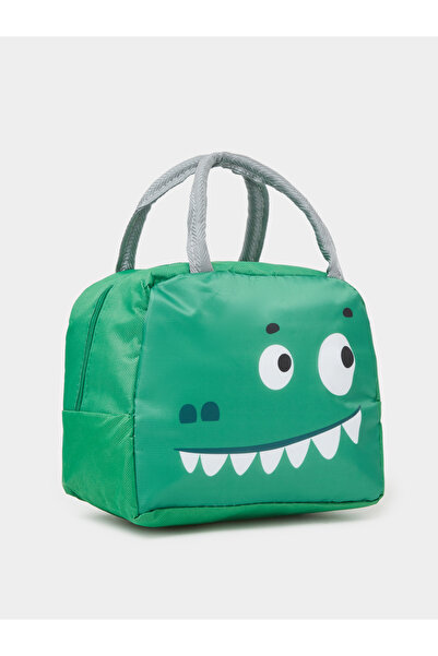 Styli Boys Green Graphic Print Lunch Bag