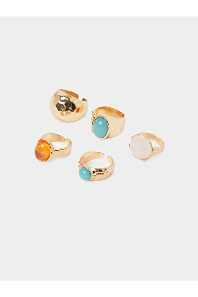 Styli Set Of 5 - Gold-Tone Adjustable Ring Set