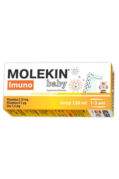 Zdrovit Molekin Imuno Baby, Syrup 1-3 years, Vitamin C 25 mg, Vitamin D 5 µg,...