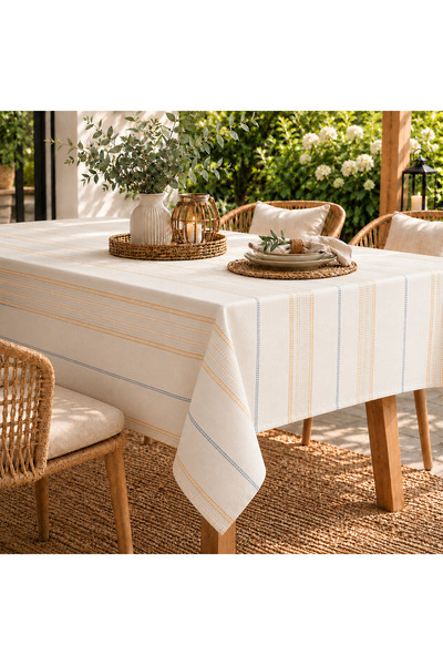 desenizmir Digital Printed Babyface Fabric Border Pattern Tablecloth