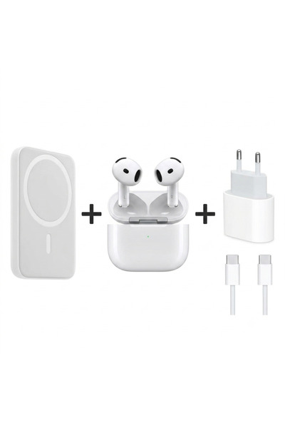 OEM Σετ ασύρματα ακουστικά + MagSafe Powerbank + Φορτιστής με καλώδιο Type-c/...