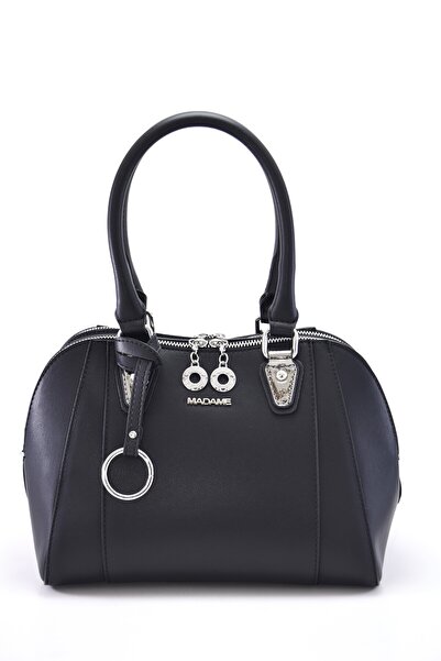 Madame Women's Hand and Shoulder Bag with Double Zipper and Adjustable Strap
