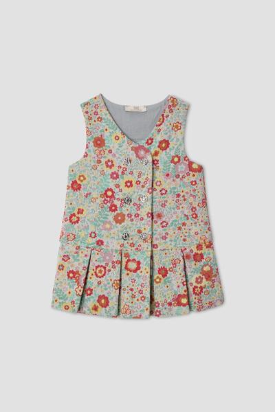 B&G Kız Bebek Desenli Elbise