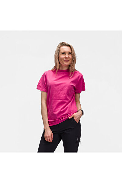 NORTHFINDER Tricou damă din bumbac organic ZRNOVA, Rosu