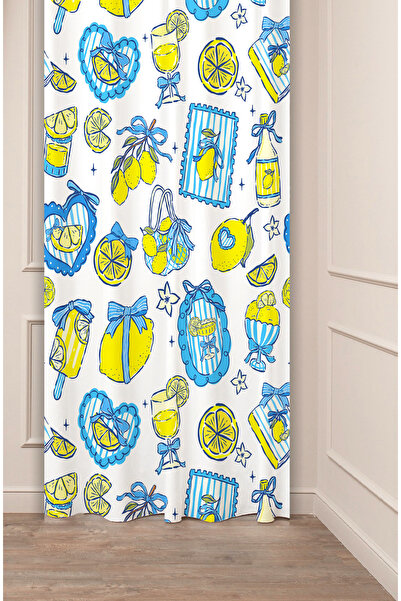 GREENDECOR Lemon Summer Floral Patterned Colorful Specially Designed Digital ...