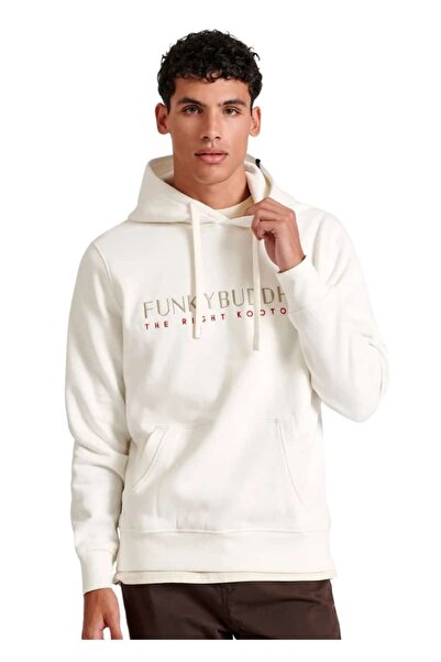 Funky Buddha Φούτερ FBM010-006-06 – Off White - m