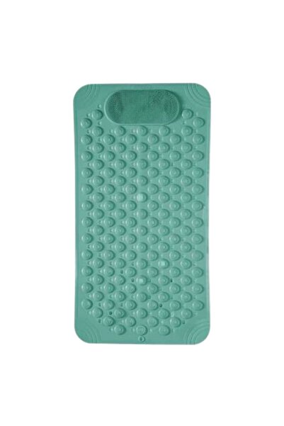 MG Green non-slip bath mat/brush 35x70cm