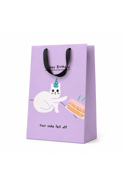 Ohh Deer حقيبة هدايا كبيرة بتصميم كين ذا كات من Your Cake Fell Off 9636