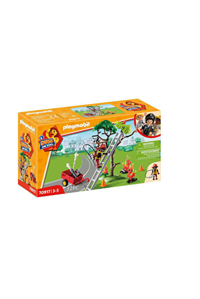 Playmobil Duck On Call Πυροσβεστική Υπηρεσία Διάσωσης Γατών! (70917)