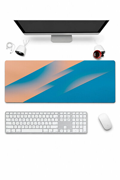 SonicTouch Mousepad pentru tastatură 32x70cm Mercan Horizon, fără cusături, n...