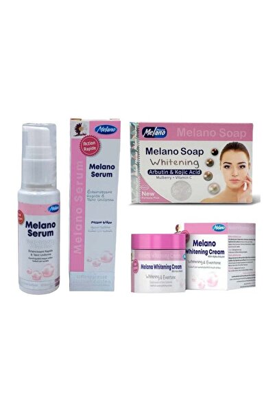 MELANO Melanofree Face Whitening Set Serum, Soap And Cream - Pack of 3