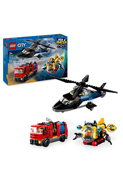 LegoPazar Set Lego(R) City 60462 cu elicopter, vehicul...