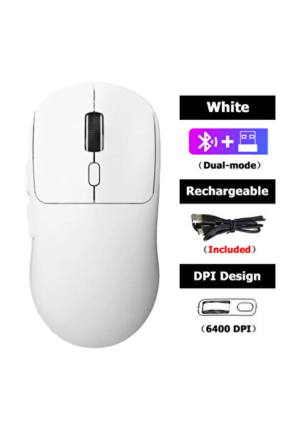 choice2 White Best-Selling Mute Wireless Mouse 4-Color Rechargeable Ergonomic...