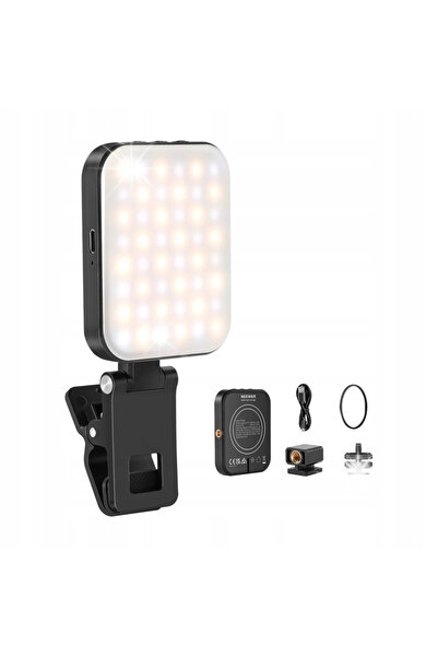 NEEWER Bl48B Lumină LED magnetică pentru selfie, inel metalic Magsafe