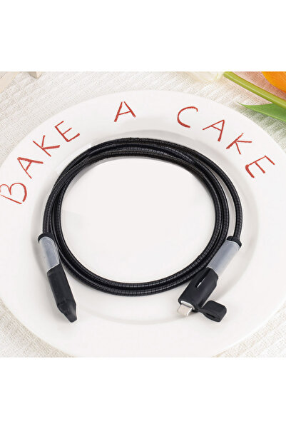 Choice Cable Cover and Wrap Black Data Cable Charger Protector Cover For iPho...
