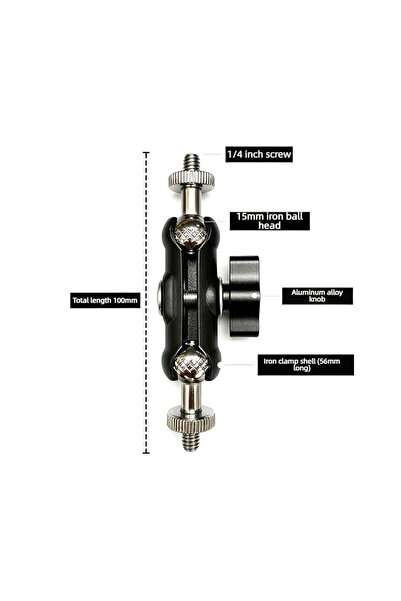 Choice5 1 4 Screw b Double Ball Head Articulating Magic Arm With 1/4'' Screw ...