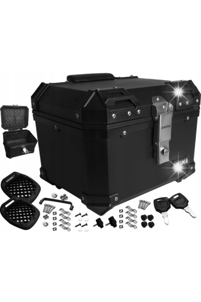 Awina Cutie detașabilă pentru motocicletă/ATV cu inserție, 35L + 2 suporturi