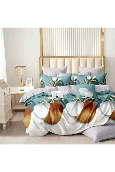 OEM Premium satin Cotton Duvet Cover Set - with Stretchy - 4 pieces | 18992-TL