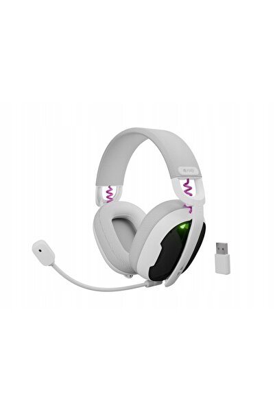 furyal Fury Fukiya F6 Căști de gaming wireless cu microfon, Alb