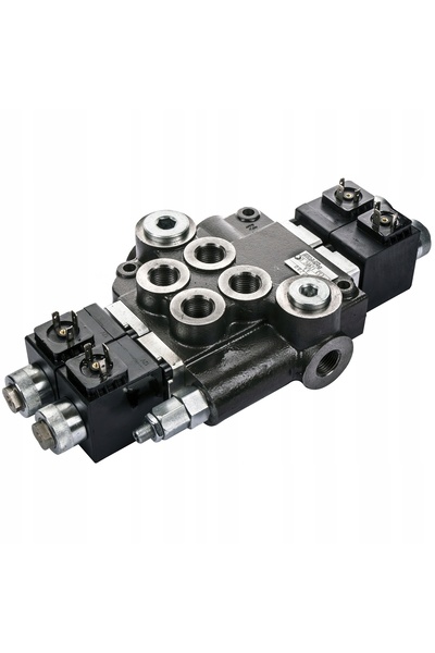 NO BRAND Distribuitor hidraulic 80L 2 secțiuni electric 12V