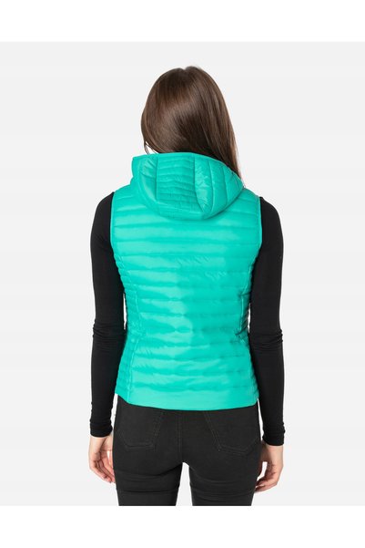 NO BRAND Vestă călduroasă de puf pentru femei, termică, fără mâneci, sport Ab...