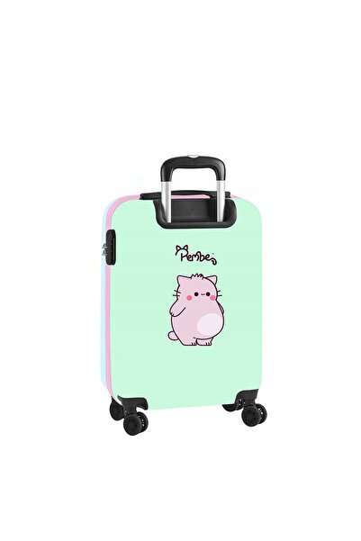 NO BRAND Valiză cu roți Pink the Pink Cat, dimensiune cabină 20 ", 34,5X20X55...