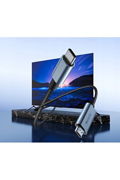 NO BRAND YESIDO HM10 Cablu USB-C la HDMI 4K 60Hz 2M Adaptor video din nailon