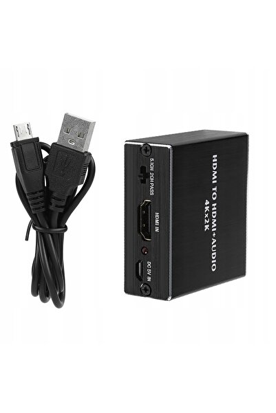 NO BRAND Splitter audio HDMI cu extracție, suportă 4K Pass/2.0Ch/5.1Ch