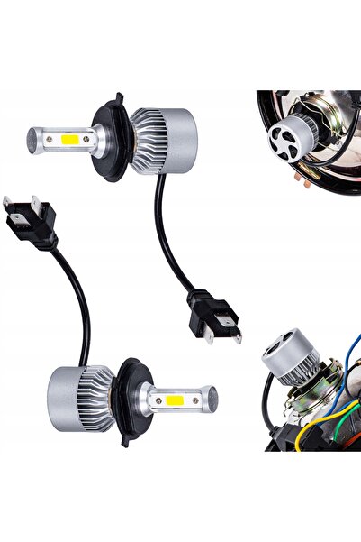 NO BRAND 2x bec LED H4 12V pentru Ursus C-330 C-360, cu soclu P43t, înlocuito...